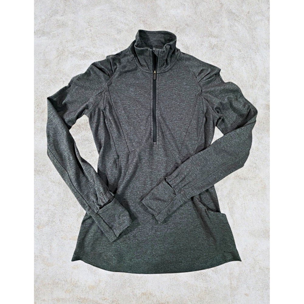 Lululemon Extra Mile 1/2 Zip Women's 4 Nocturnal Teal Rulu Pullover